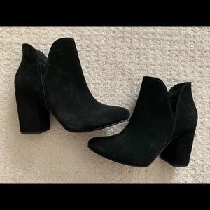 Black Suede Booties